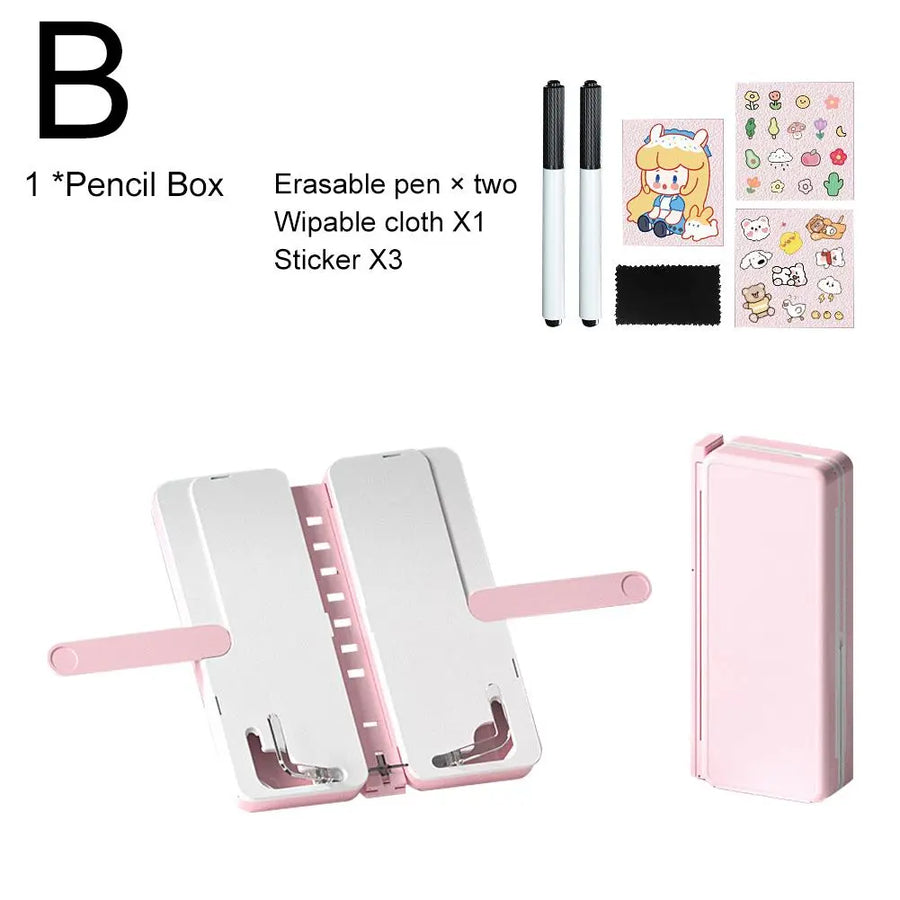 Note Keeper Foldable Book Holder Pencil Box - Image 9