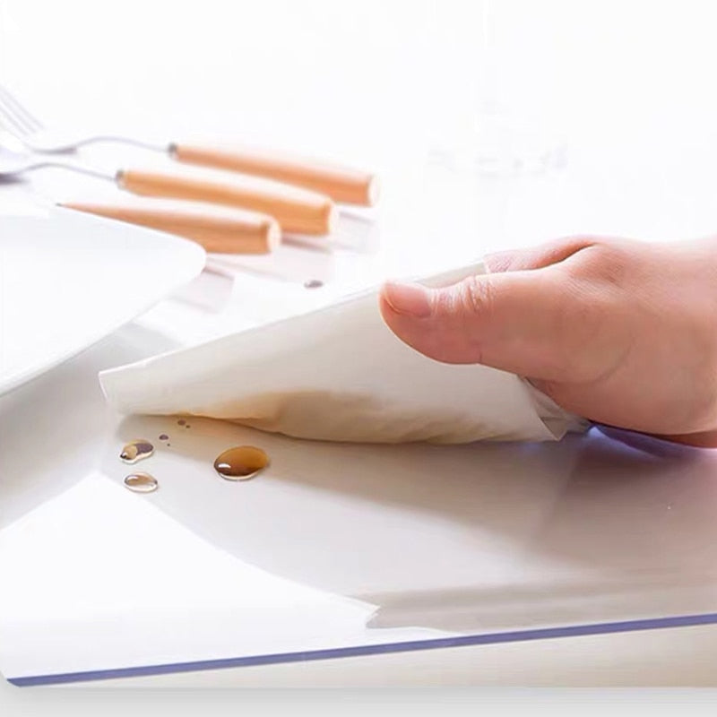 Soft Clear Cover Transparent Table Mat - Image 2