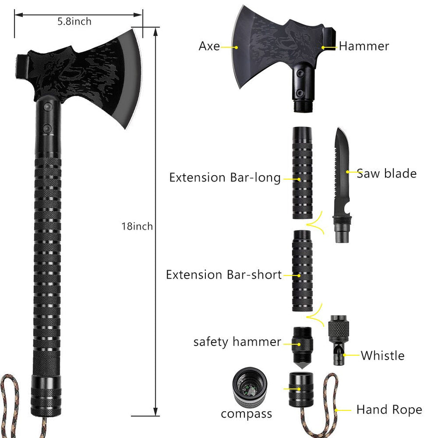 Multi-Gear Foldable Survival Camping Axe - Image 4