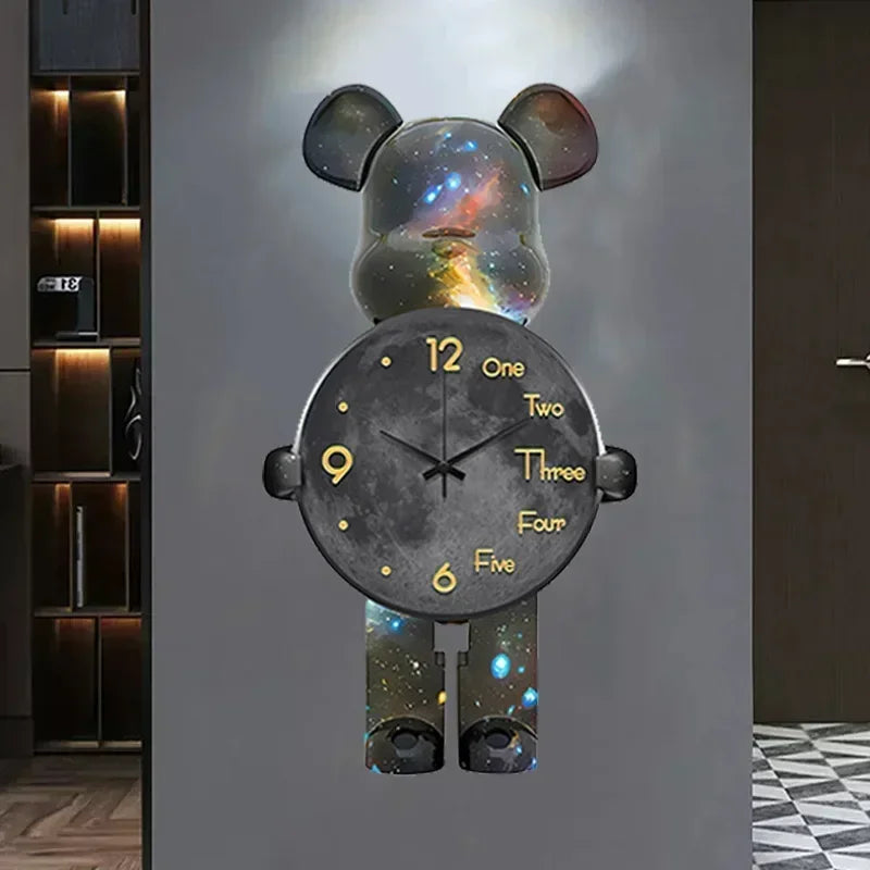 Glowing Star Bear LED Wall Clock - Image 8