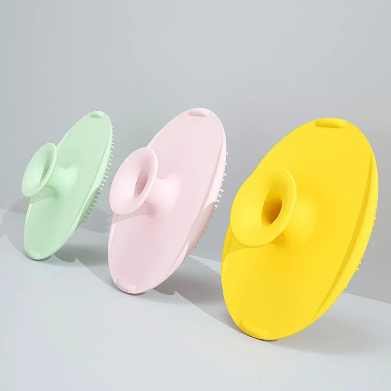Infant Bathing Silicone Gentle Head Massage Brush Comb - Image 3