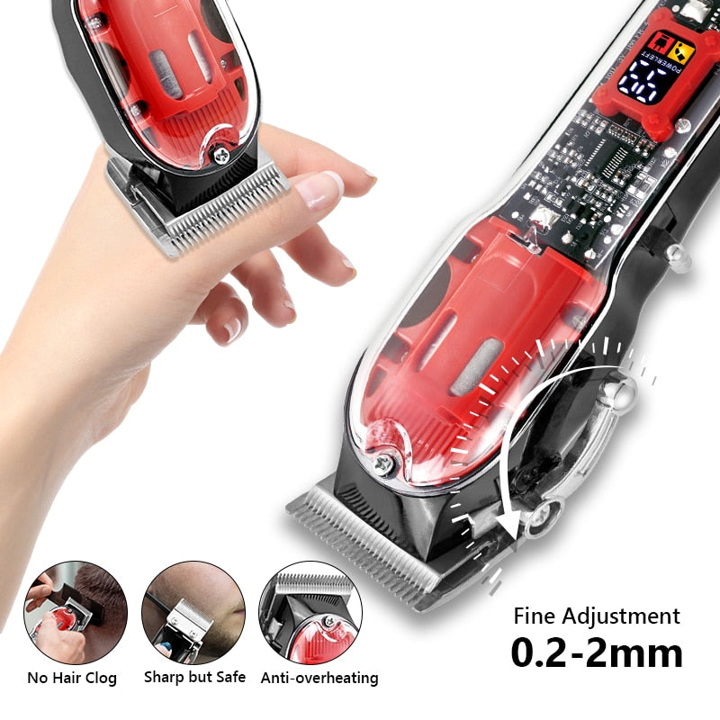 Professional Transparent LCD Hair Trimmer - Image 4