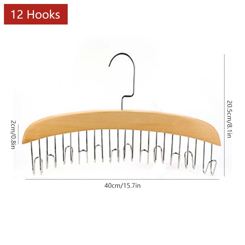 Wooden Space Saving Multi Organizer Hanger - Image 8
