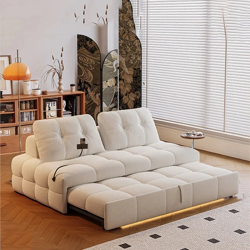 Scandinavian Minimalist Modular Transformable Sofa Bed - Image 3