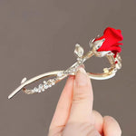 Butterfly Spark Zircon Flower Hairpin