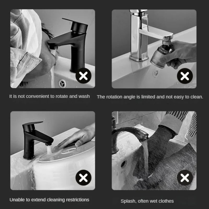 Splash-Proof Mechanical Universal Rotatable Arm Faucet - Image 2