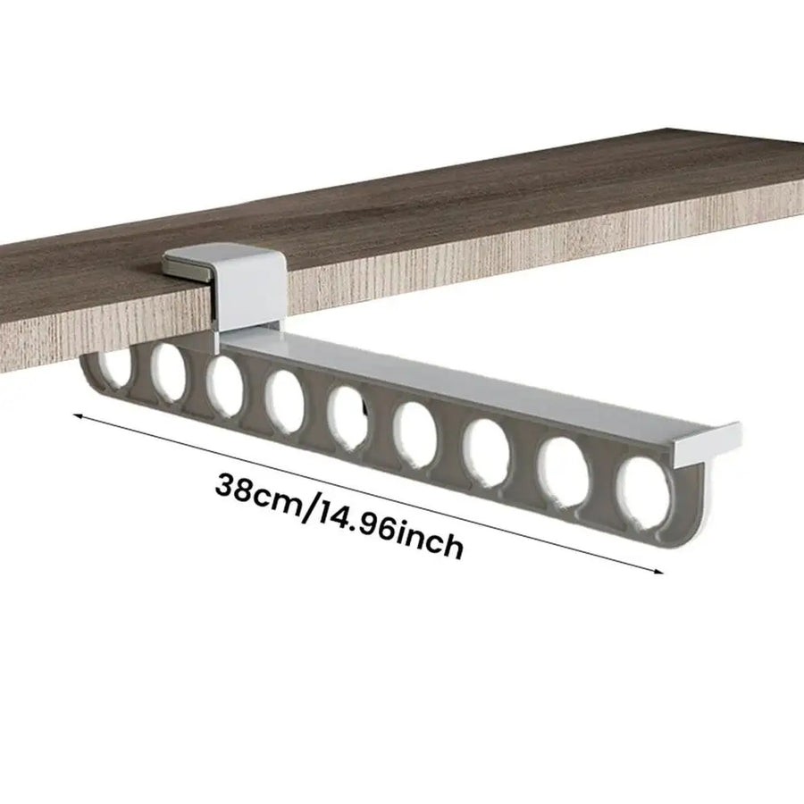 Retractable Wardrobe Rail Closet Organizer Hanger - Image 6