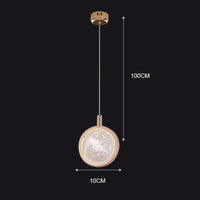 Nordic Crystal Halo Pendant Light - Image 6