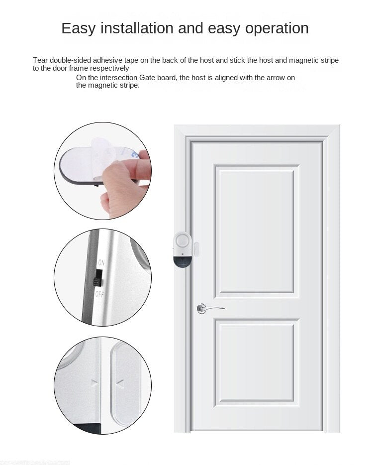 Magnetic Sensor Home Security Alarm