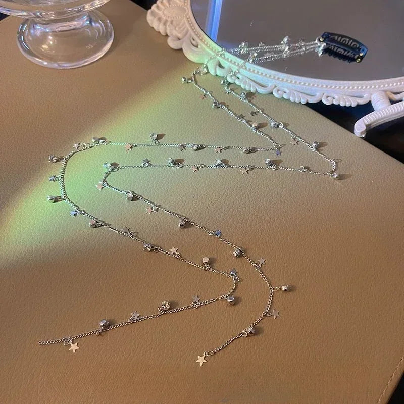 Rhinestone Tassel Glamorous Hair Chain - Image 3