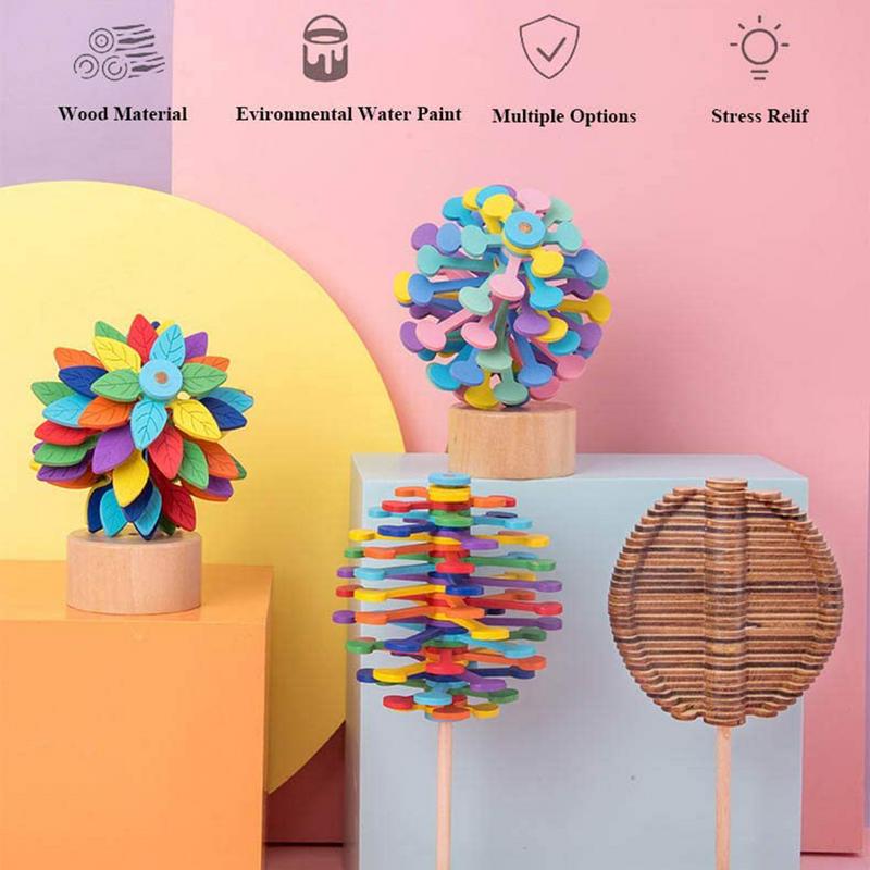 Rainbow Spiral Spin Anti-Stress Toy - Image 5