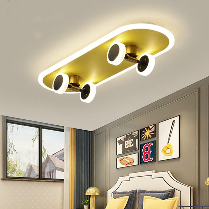 Creative Skateboard Nordic LED Ceiling Light - Image 0
