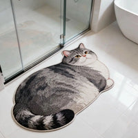 Chubby Cat Quick Dry Bath Mat - Image 4