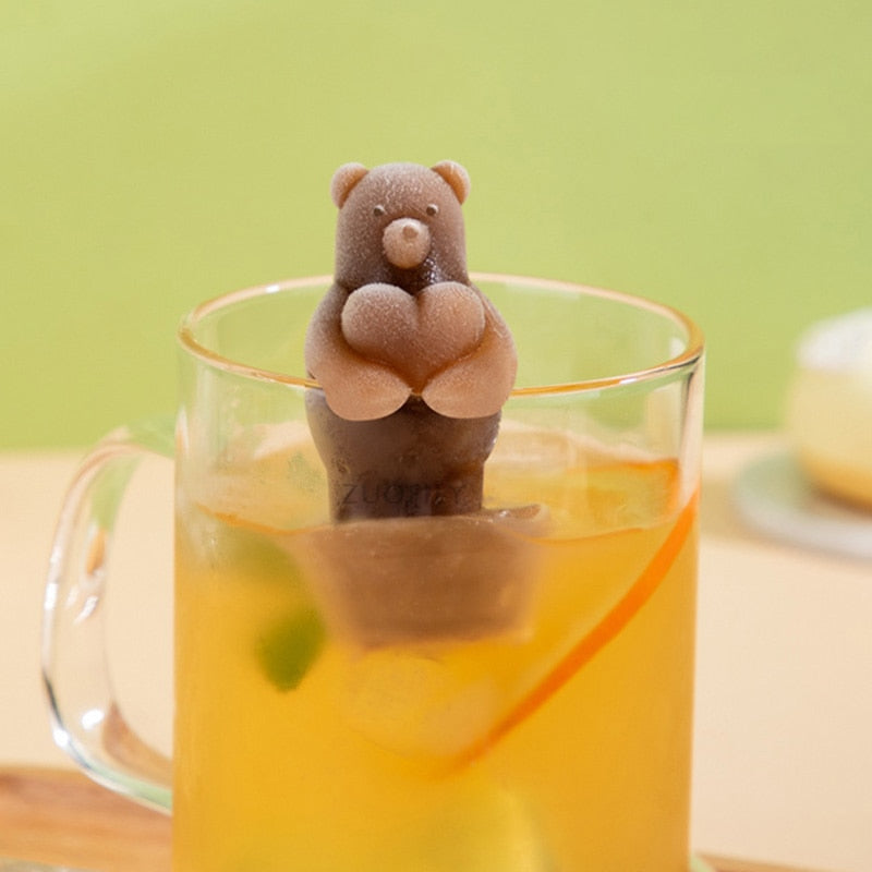 Heart Bear Hangable Ice Cube Mold