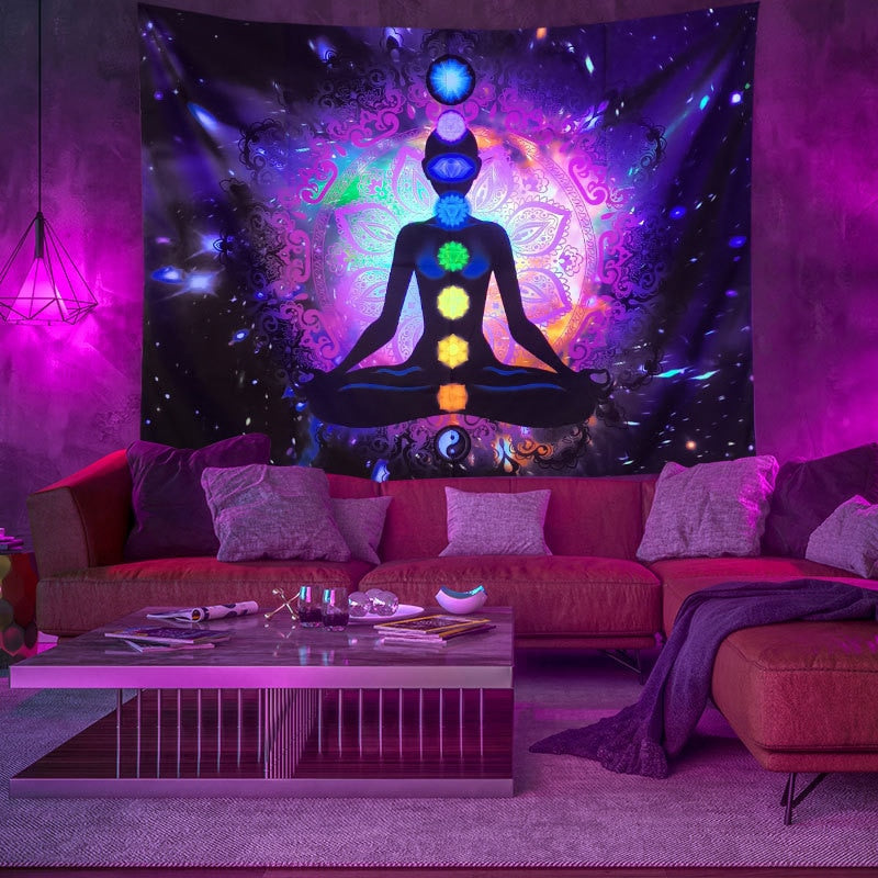 Colorful Glowing Luminous Tapestry - Image 7