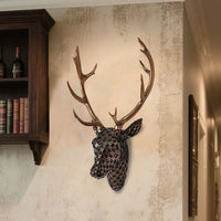 Artistic Deer Head Sculptural Wall Decor - Image 2