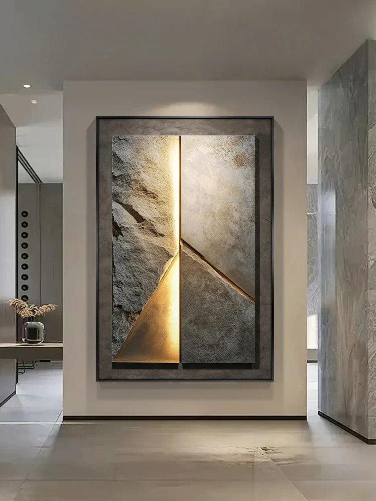 New Rock Texture Led Porcelain Wall Lamp