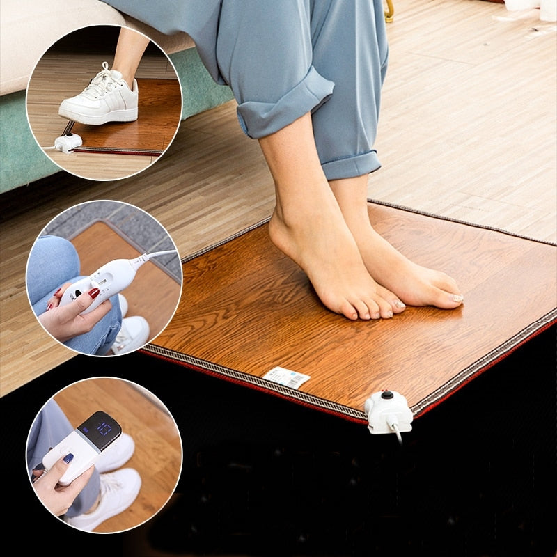 Heat Zone Adjustable Leather Foot Warmer Mat - Image 0