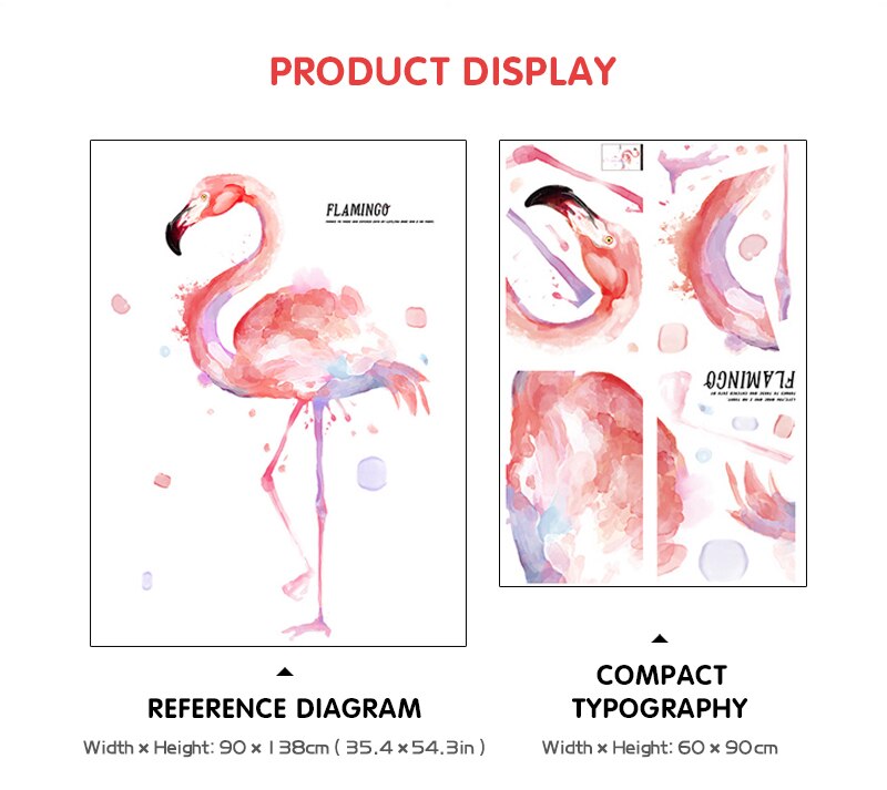 Flamingo Wall Stickers for Kids Room Home - Image 3