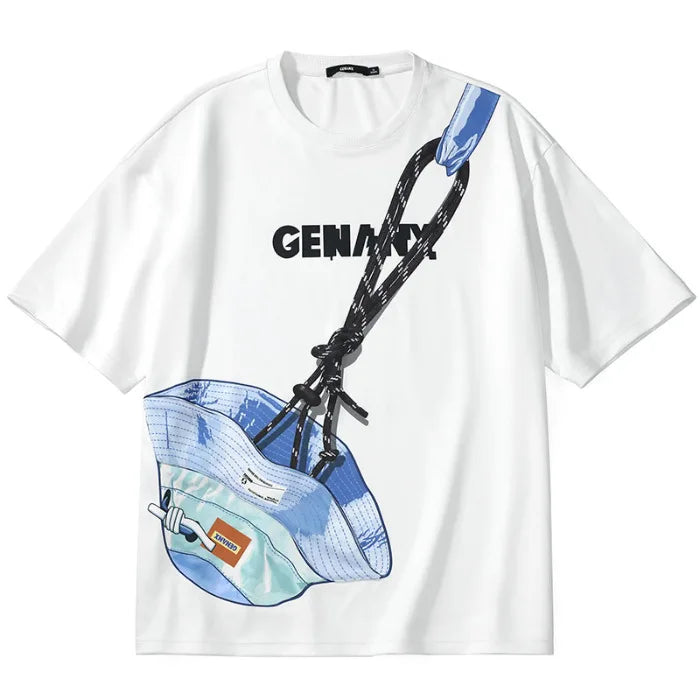 Hidden Pocket Optical Illusion T-Shirt