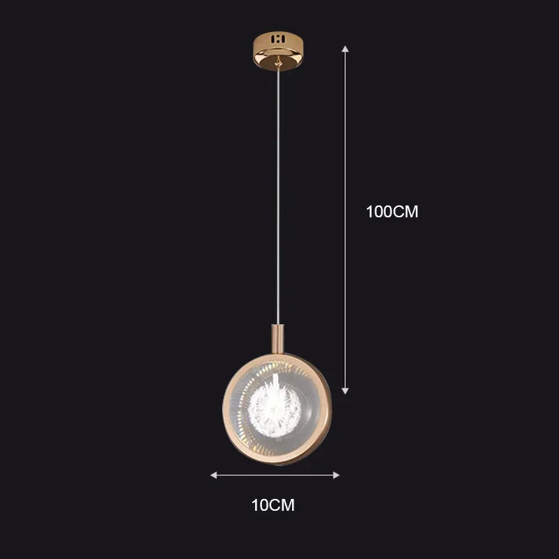 Nordic Crystal Halo Pendant Light - Image 10