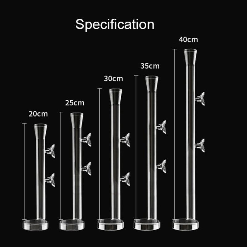 Transparent Aquarium Glass Tube Fish Feeder