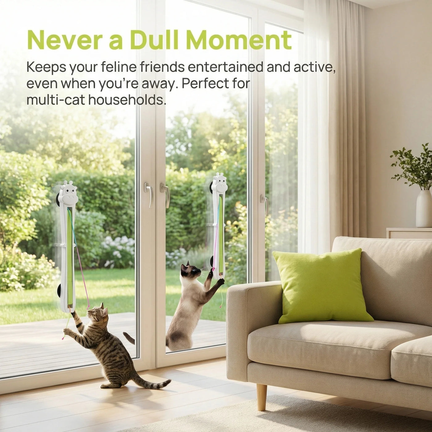 Never Stop Automatic Endless Play Cat Teaser Toy - Image 1