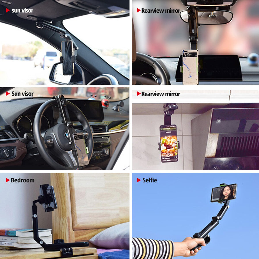 Sun Visor Car Rotating Phone Holder Clip - Image 3