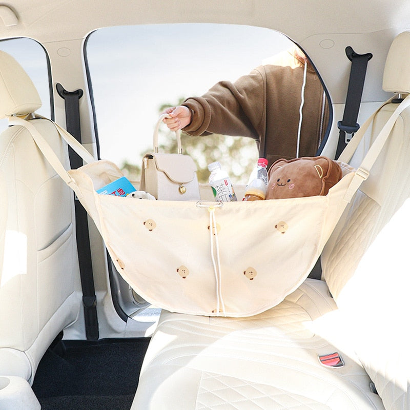 Hangable Car Back Seat Storage Hammock Bag - Image 2