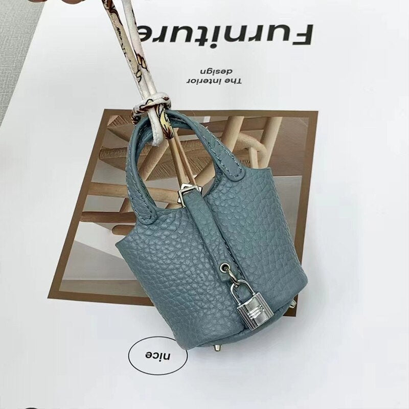 Cowhide Stylish Bag Airpods Case - Image 5