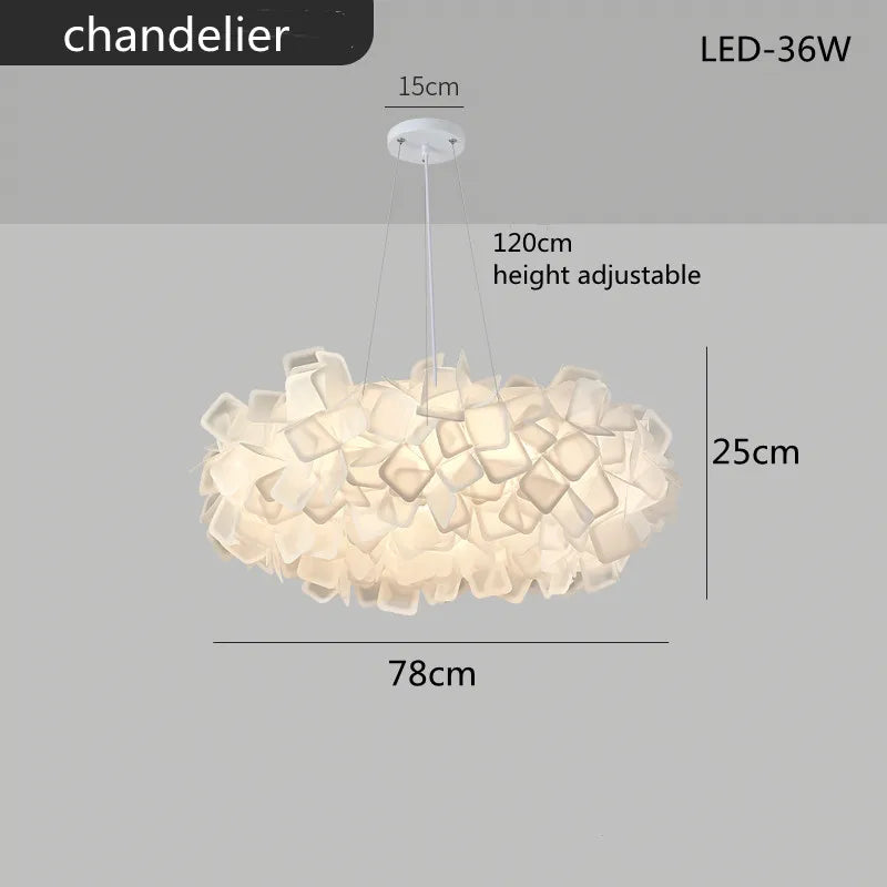 White Flower LED Multi-Mode Dimming Home Ceiling Lamp - Image 10