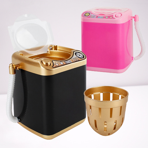 Powder Glow Mini Electric Makeup Brush Washer - Image 1