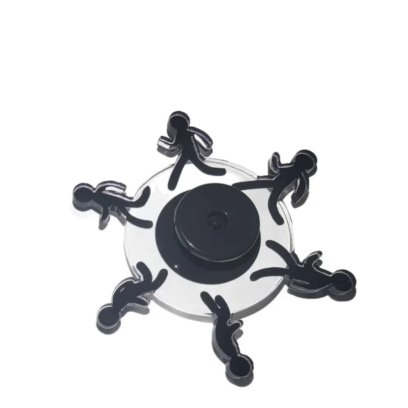 Running Stickman Optical Illusion Fidget Spinner - Image 7