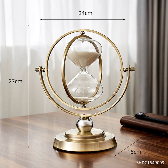 Time Charmer Metal Hourglass Decor - Image 4