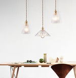 Nordic Brilliance Transparent Glass Pendant Lamp