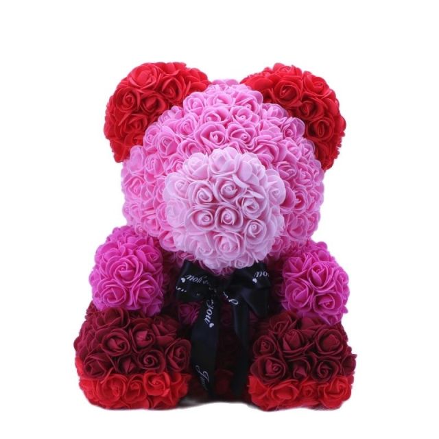 Artificial Rose Flowers Teddy Bear - Image 31
