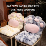 Cozy Cat Paw Plush Seat Pillow