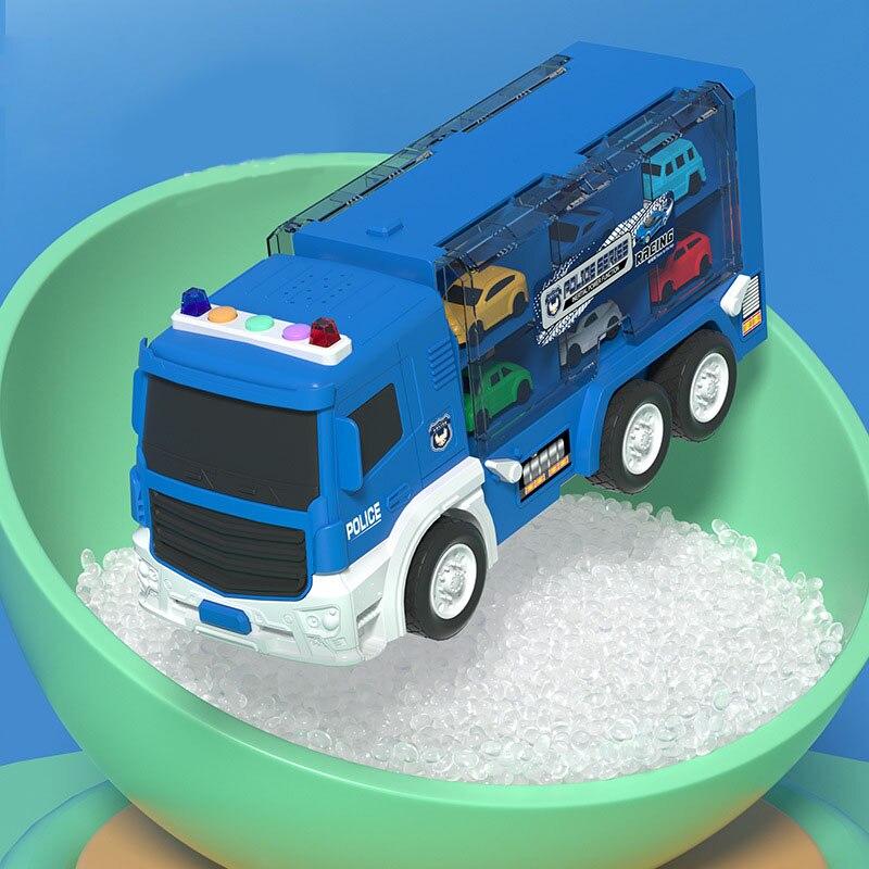 Transforming Truck Building Car Race Toy - Image 2