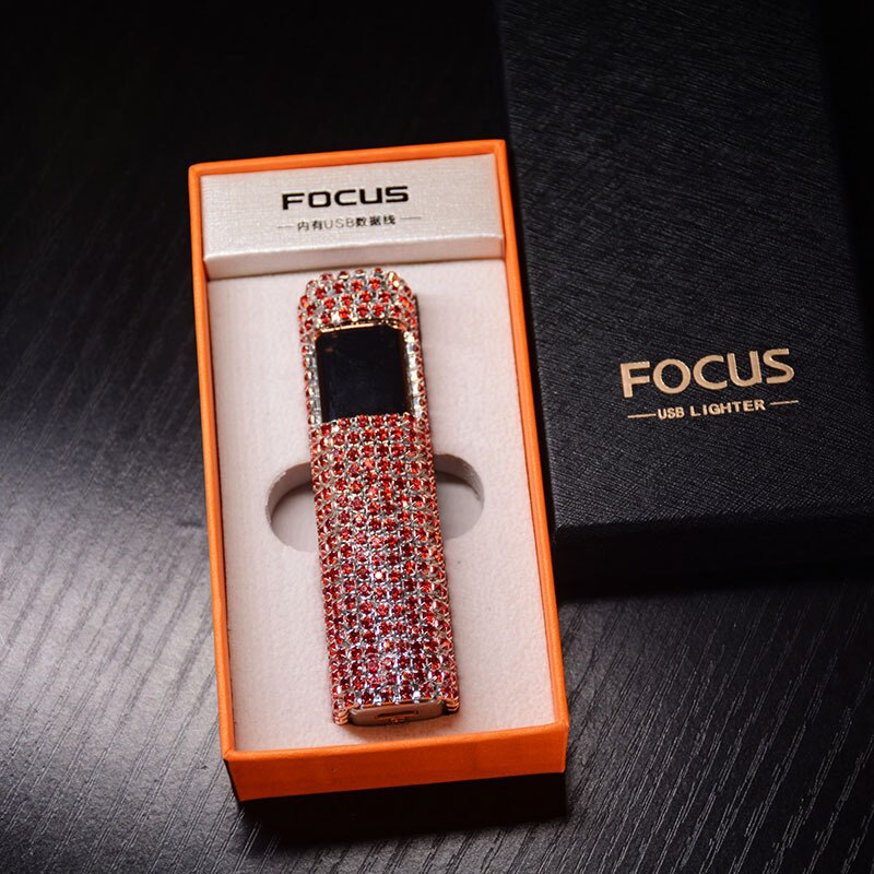 Sparkle Stone Rhinestone Rechargeable Portable Lighter - Image 8