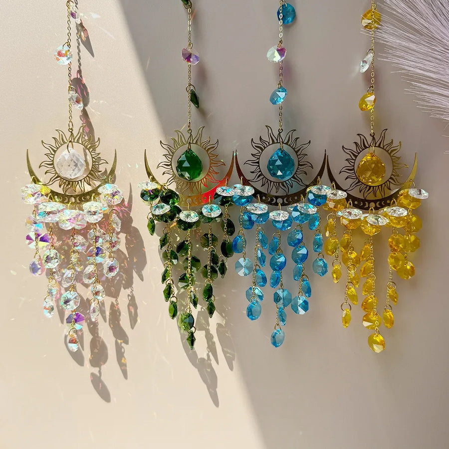 Radiant Moonlit Quartz Prism Suncatcher - Image 2