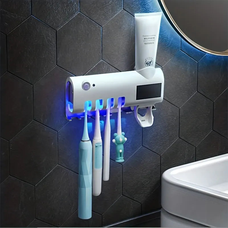 Automatic Toothpaste Dispenser Bathroom Organizer Rack - Image 0