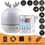 Rotating Deer Music Star Projector Night Lamp