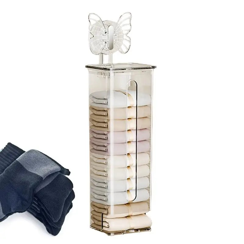 Transparent Multifunctional Wall-Mounted Sock Organizer - Image 1