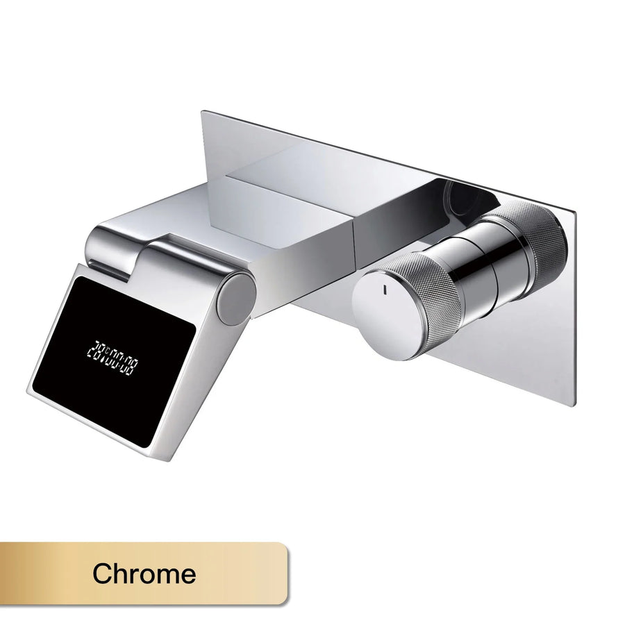 Intelligent Hidden Black Brass LED Digital Faucet - Image 7