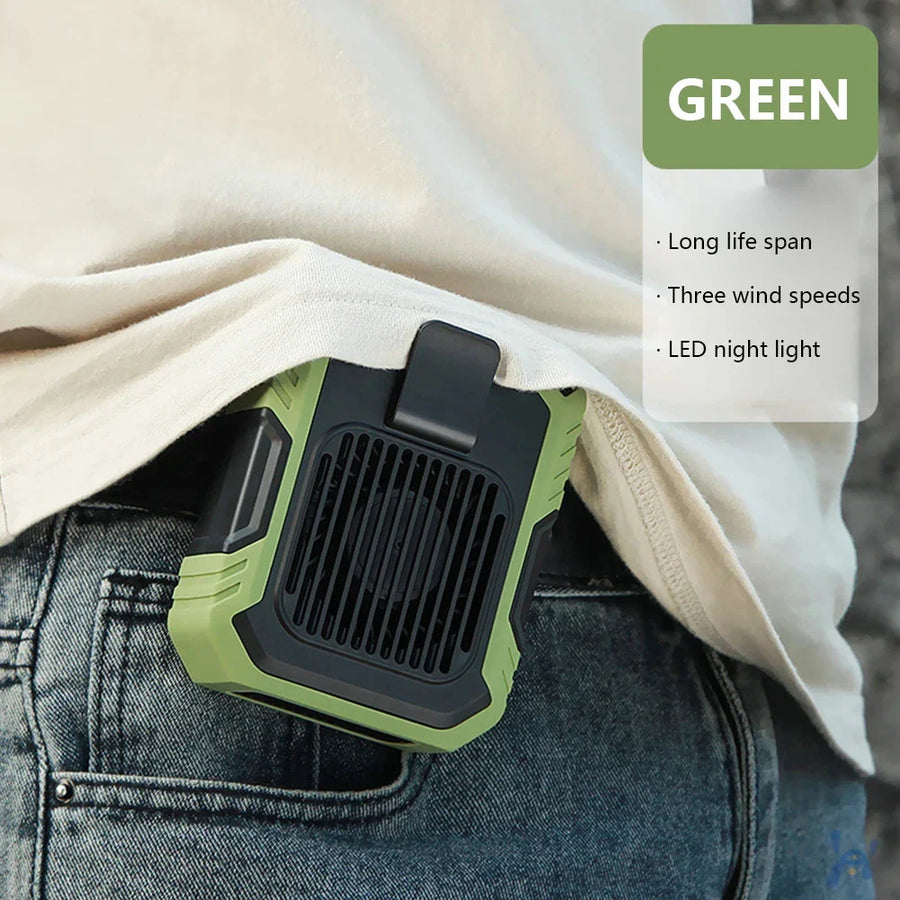 USB Rechargeable Portable Waist Clip Air Conditioner Fan - Image 8
