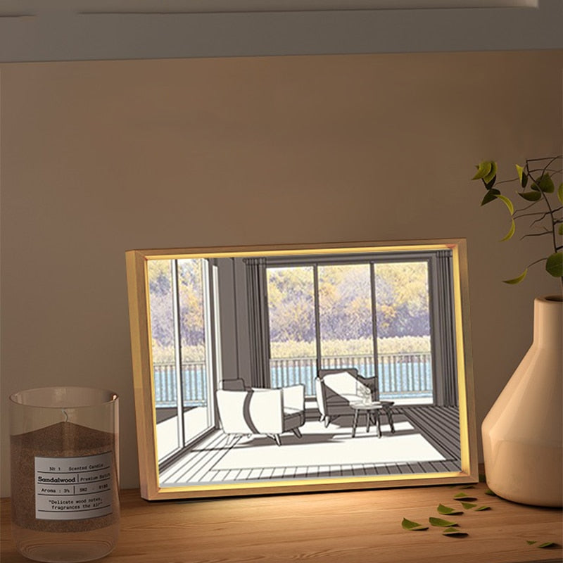 2D Painting Art Lumina Creative LED Lamp - Image 5
