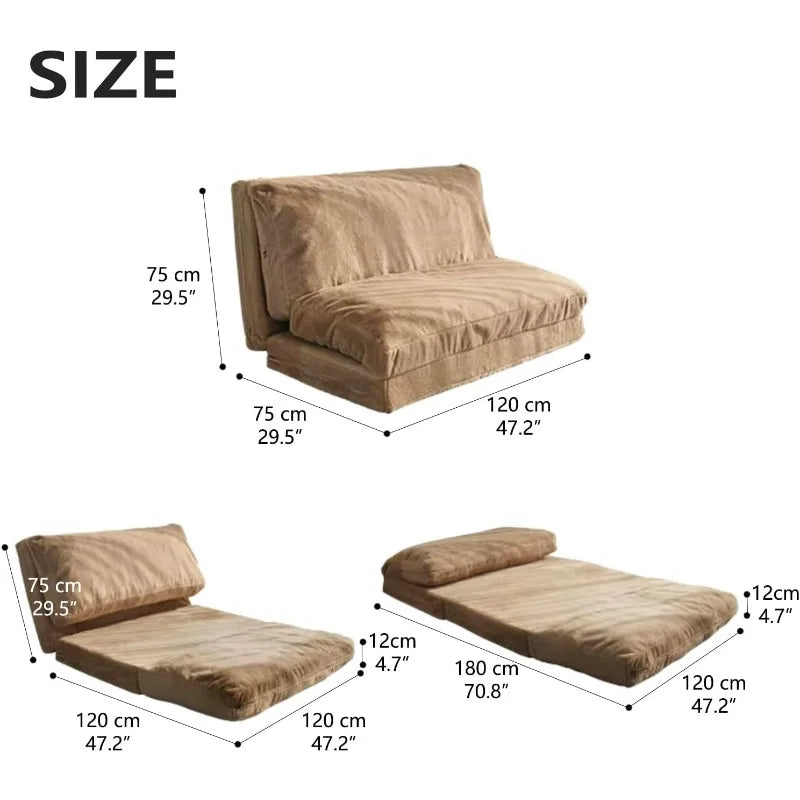 Compact Japanese Style Mattress Foldable Futon Sofa - Image 2