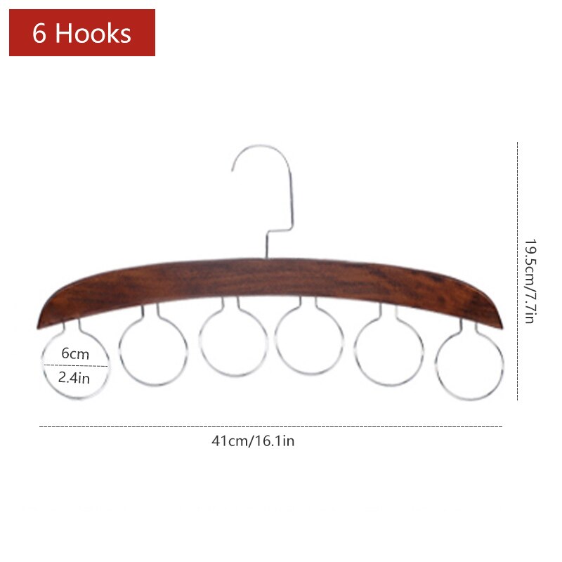 Wooden Space Saving Multi Organizer Hanger - Image 10