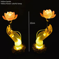 Sacred Lotus Hand Crystal Lamp - Image 7