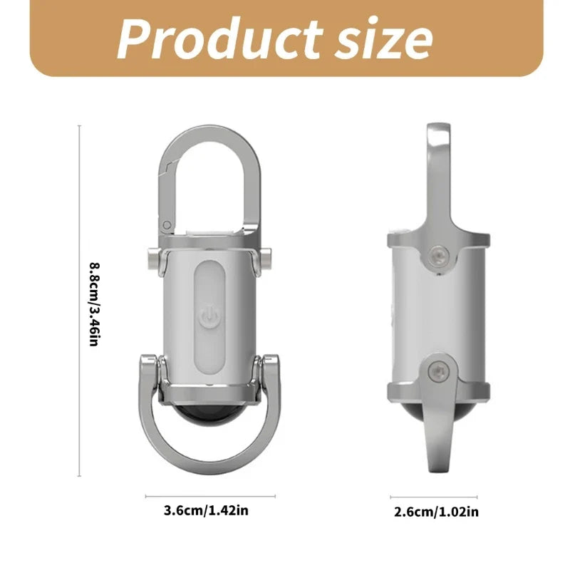 LED Pocket USB Rechargeable Keychain Light - Image 8